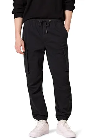 Amazon Herren Cargo-Jogginghose mit normaler Passform und Kordelzug an der Taille, , XL