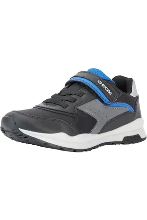 Geox J Pavel A Sneaker, Black/ROYAL, 24 EU