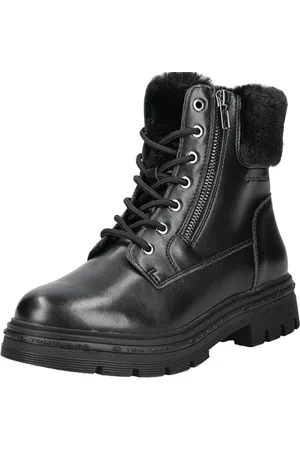 TOM TAILOR Damen 8490120011 Mode-Stiefel, Black, 42 EU