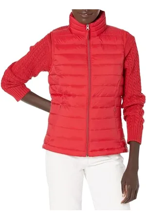 Amazon Damen Leichte, Wasserbeständige Pufferweste, Verstaubar, , XL