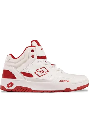 Lotto Unisex Sneaker, White/RED, 44 EU