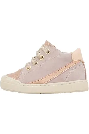 Falcotto Jungen Mädchen Muplie 2 Zip Krippenschuh, Puder Rose, 18 EU