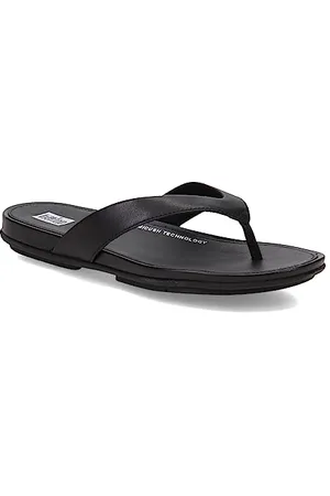 FitFlop Damen Gracie Leather Flip-Flops Flipflop, , 37.5 EU