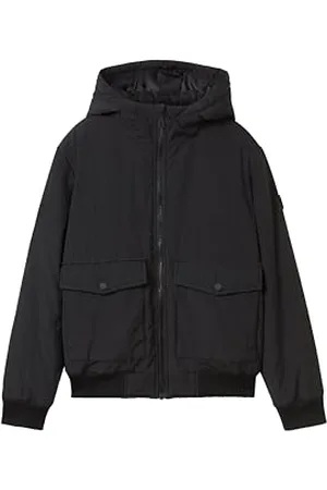 TOM TAILOR Jungen 1043693 Kinder Puffer Winterjacke mit Kapuze, 29999-Black, 152