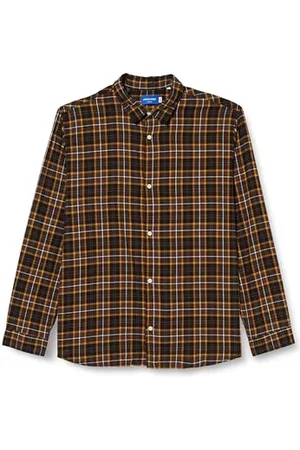 JACK & JONES Herren Jorjoshua Check Shirt Ls Hemd 12227596 , ,XXL