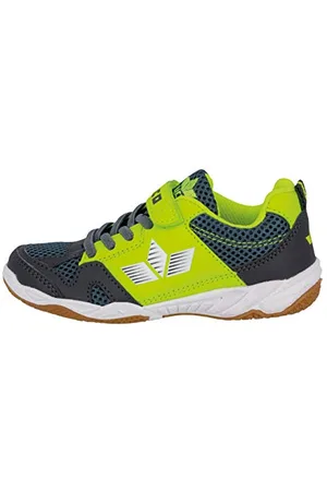 LICO Sport VS Unisex Kinder Hallenturnschuh, Anthrazit/ Lemon, 38 EU