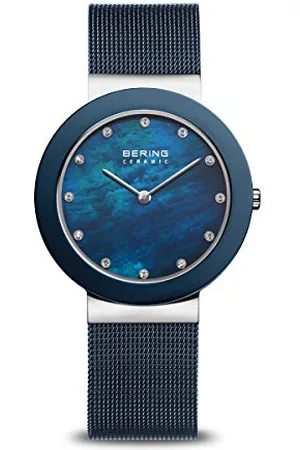 Bering Damen Uhr Quarz Movement - Ceramic Collection mit Edelstahl und Saphirglas 11435-387