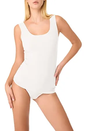 Golden Lady Damen Canotta Taglio Al Vivo In Cotone Camisole, , Small