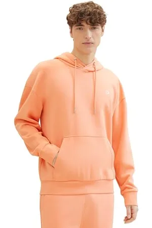 TOM TAILOR Herren Relaxed Fit Hoodie Sweatshirt mit Kängurutasche, , L