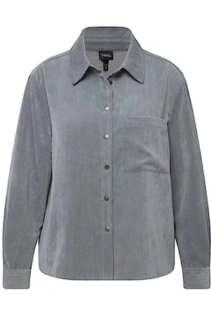 Ulla Popken Damen Breitkordshacket Indoorjacken, , 50-52