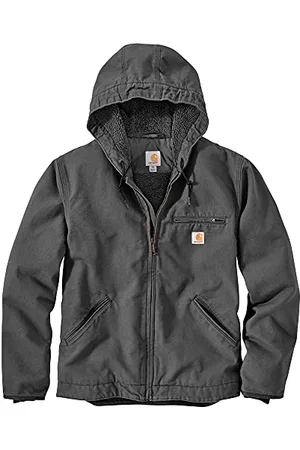 Carhartt Herren Jacke mit lockerer Passform, gewaschene Ente, Sherpa-Futter, , XXL Groß Hoch