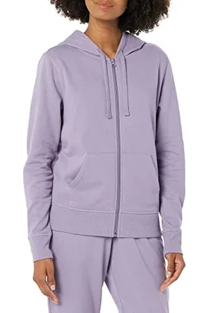 Amazon Damen Fleece-Hoodie mit durchgehendem Reißverschluss (in Übergröße erhältlich), , XXL