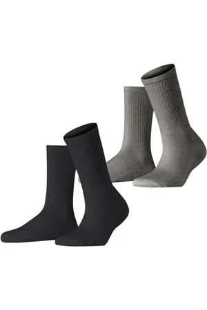 ESPRIT Damen Socken Basic Tennis Multipack W So Baumwolle einfarbig 2 Paar, , 39-42