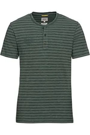 Camel Active Herren Henleyshirt mit Streifenmuster Menswear-M