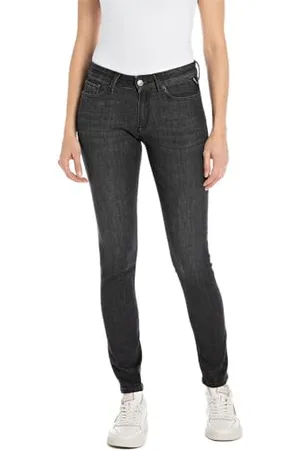 Replay Damen Jeans New Luz Skinny-Fit mit Power Stretch, (Schwarz), 31W / 32L