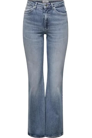 ONLY Female Flared fit Jeans ONLJUICY Hohe Taille Ausgestellt Jeans