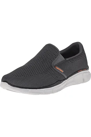 Skechers Herren Equalizer- Double Play-51509 Mokassin, Grey (Charcoal/Orange), 40 EU