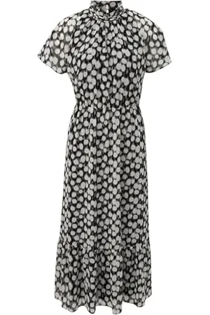 QS by s.Oliver Damen 2141549 Maxi Kleid mit Allover Print, , 40