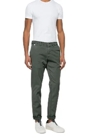 Replay Herren Benni Hyperchino Color Xlite Jeans, 030 Military Green, 33W X 34L