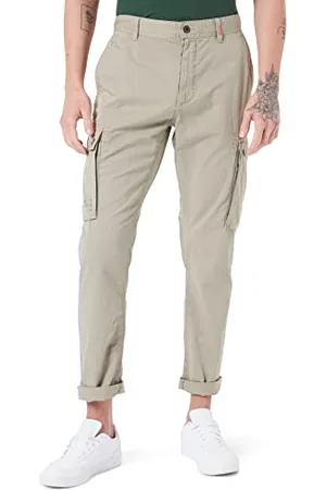 Camel Active Herren Tapered Fit Toronto Cargo Freizeithose, Dunkel Grün, 36W / 34L