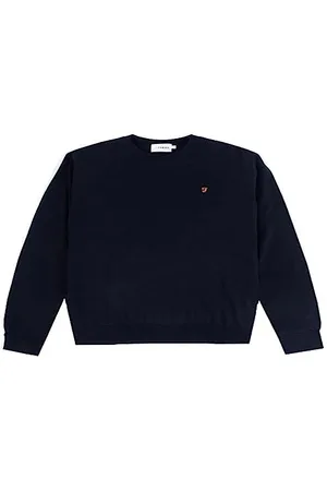Farah Herren Mullen Wool Crew Neck Pullover, Vintage Grün, Large
