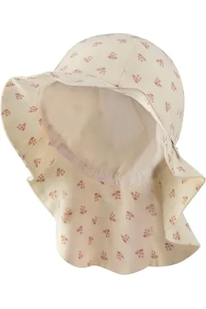 Sterntaler Sonnenhut Sträußchen - Mädchen Sommerhut - Strandhut - mit Nackenschutz - Größe verstellbar - Futter aus Batist (Bio) - Baby und Kinder Kopfbedeckung - , Größe 47
