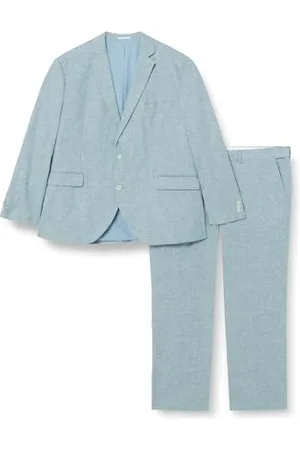 JACK & JONES Herren Jprriviera Linen Suit Slim Fit Sn Pls Anzug, , 68 Große Größen