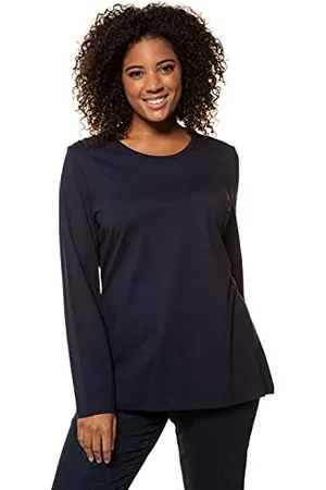 Ulla Popken Damen Langarm-shirt, , 50-52 EU