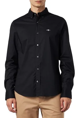 GANT Herren Slim Poplin Shirt Klassisches Hemd, , 3XL EU