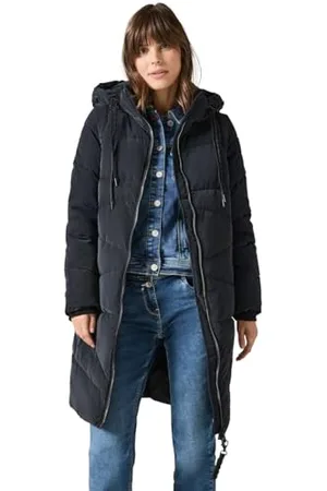 CECIL Damen B101057 Puffer Coat w. Detachable Sleeves, , L