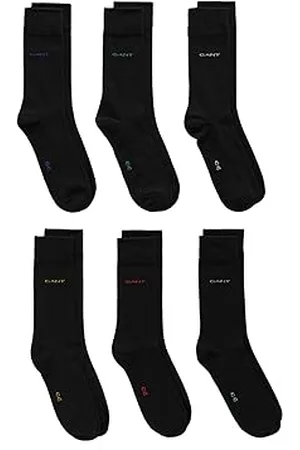 GANT Herren Soft Cotton 6-Pack Socken, Black, 43-45