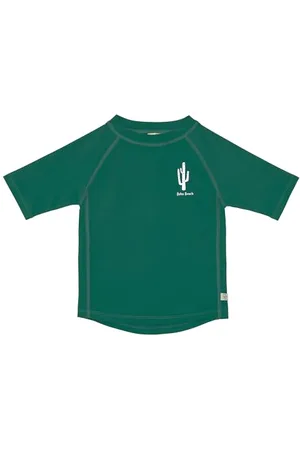 LÄSSIG Baby Kinder Schwimmshirt Badeshirt kurzarm mit UV-Schutz/Short Sleeve Rashguard Cactus green, 7-12 Monate, Größe: 74/80