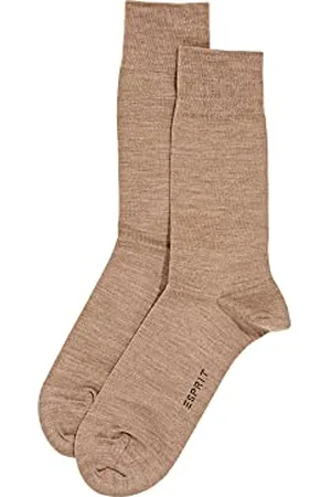 ESPRIT Herren Socken Basic Wool Multipack M So Wolle Baumwolle einfarbig 2 Paar, , 43-46