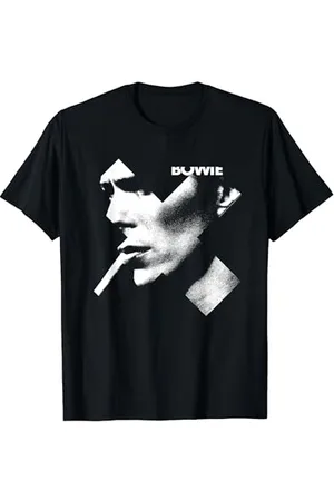 David Bowie T-Shirt, Unisex Erwachsene, , S, Kurzarm, Klassische Passform, Musik, Ziggy Stardust, Cross Smoke Artwork