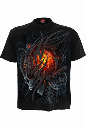 Spiral Steampunk Skull Männer T-Shirt M 100% Baumwolle Gothic, Horror, Rockwear, Steampunk