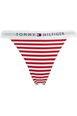 Tommy Hilfiger Damen Bikinihose Cheeky Bikini Sport, Rot (TH Original Stripe/Primary Red), M