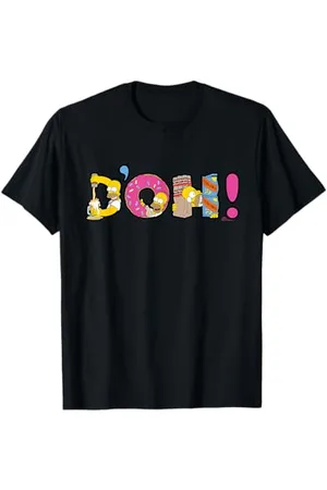 The Simpsons Homer Simpson Beer and Donuts Letters D’OH! T-Shirt