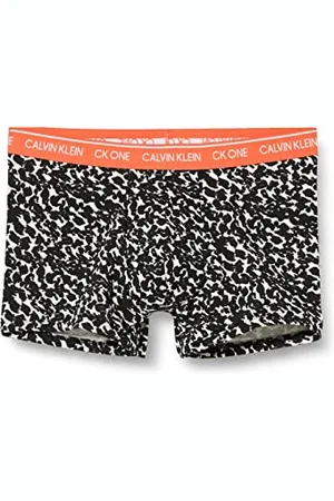 Calvin Klein Herren Trunk Trunks, Distorted Animal Print_oatmeal Hthr, S