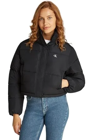 Calvin Klein Damen Pufferjacke Matte Puffer Cropped Fit