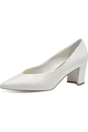 Marco Tozzi Damen Pumps Spitz Vegan, Weiß , 38 EU