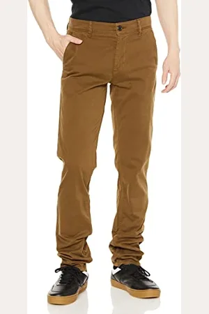HUGO BOSS Herren Schino-Slim D Slim-Fit Hose aus elastischem Baumwoll-Satin Braun 30/34