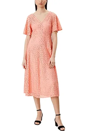 QS by s.Oliver Damen Midikleid aus Spitze, , 34
