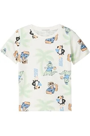 TOM TAILOR Jungen Kinder T-Shirt, multicolor vacation friends, 128/134