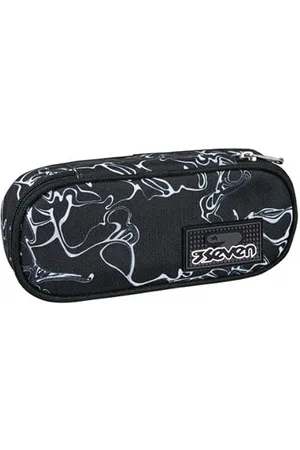 7 for all Mankind Icoolpack Stifteköcher für die Schule, rund, , oval, mit Innentasche und elastischen Stifthaltern, Zubehör Rucksack, Grundschule, Mittel, Oben, Jungen, Mädchen, , Taglia Unica