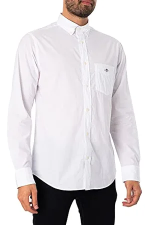 GANT Herren Reg Poplin Shirt Klassisches Hemd, , M EU