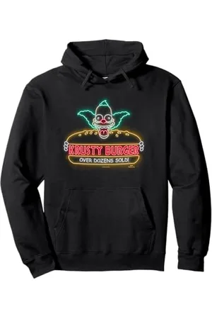 The Simpsons Krusty Burger Over Dozens Sold Neon Sign Pullover Hoodie