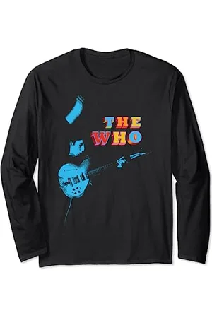 The Who Offizielle blaue Gitarre Langarmshirt