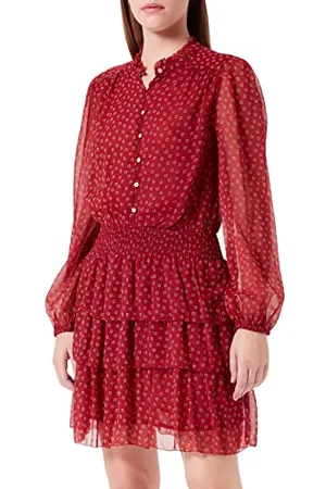 Pepe Jeans Damen Delia Dress, Red (Burnt Red), S