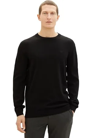 TOM TAILOR Herren 1038426 Pullover, 29999-Black, Small
