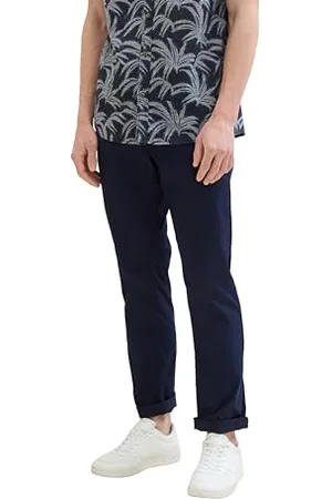TOM TAILOR Herren Regular Fit Basic Performance Hose, sky captain blue, 34/32